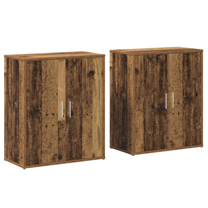 Sideboard 2 Dele 60 X 31 X 70 Cm Konstrueret Træ - Billede 2
