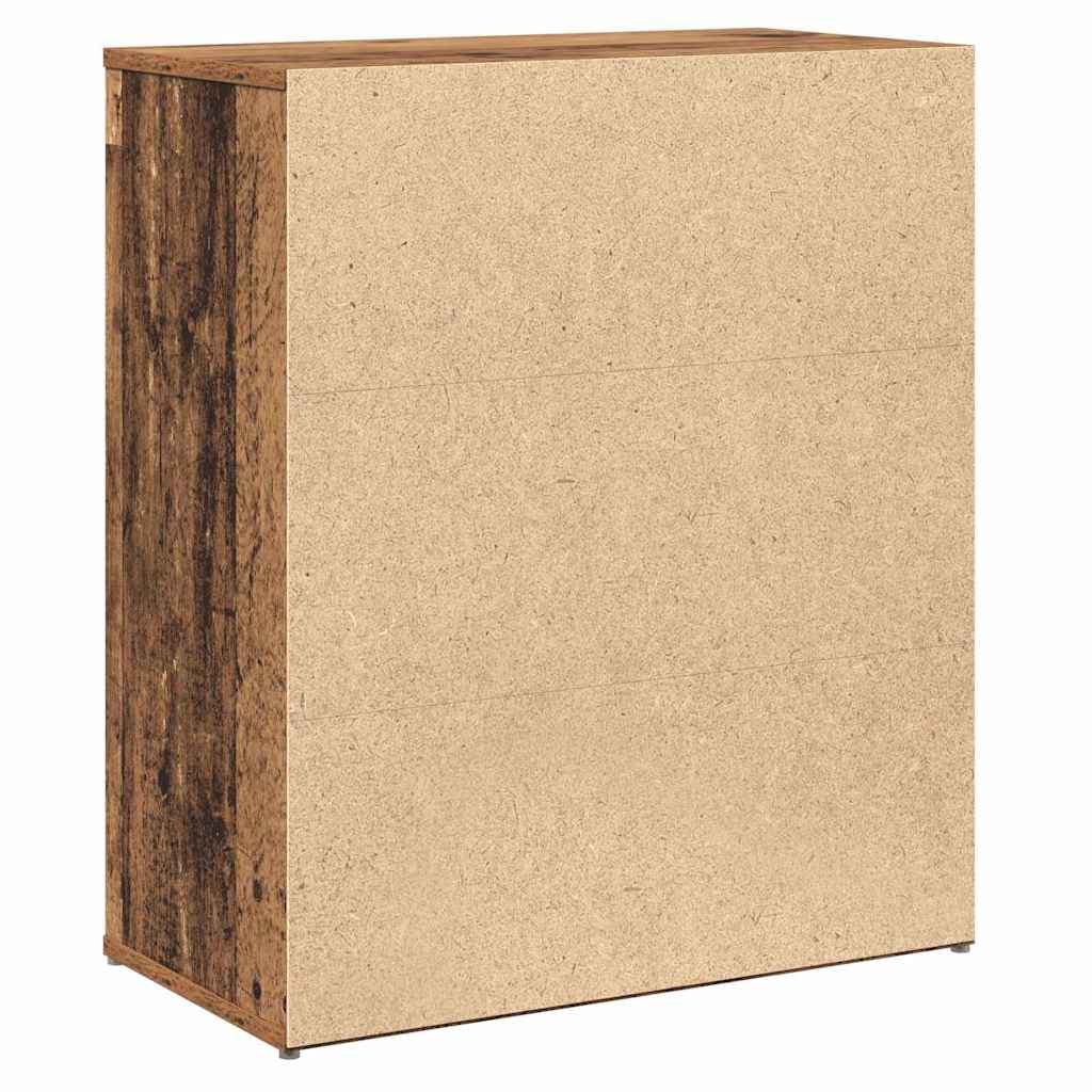 Highboard 2 Pcs Gammelt Træ 60 X 31 X 70 Cm Konstrueret Træ - Billede 9