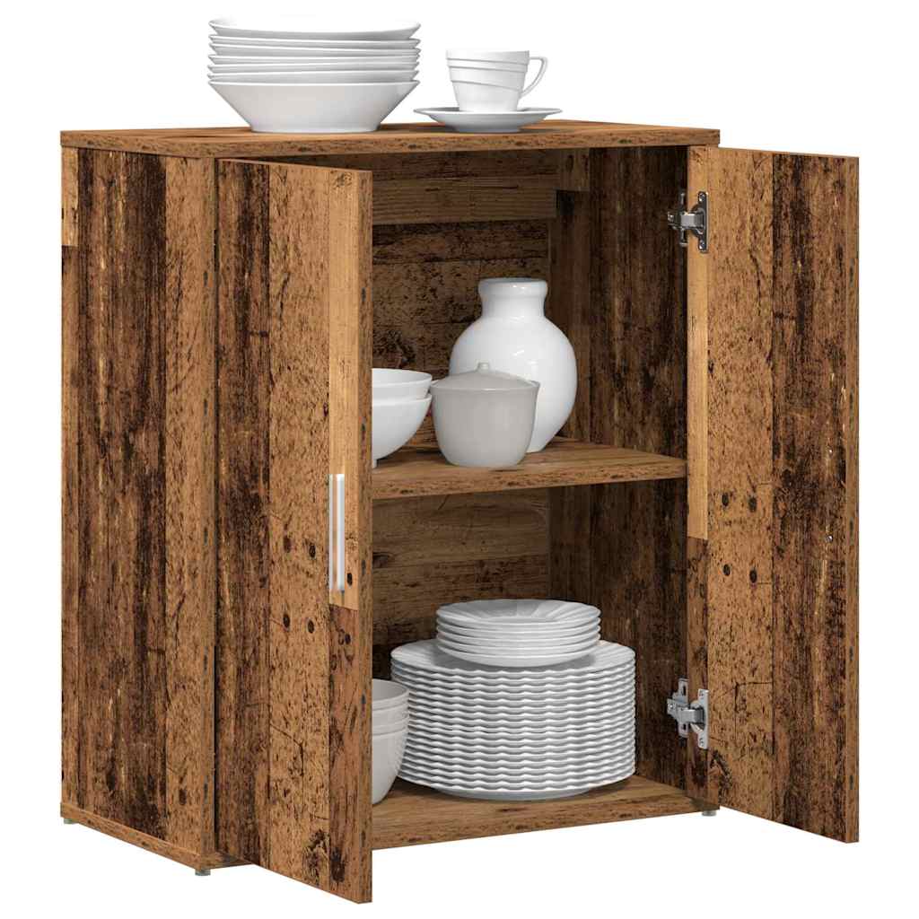 Sideboard 2 Dele 60 X 31 X 70 Cm Konstrueret Træ - Billede 3