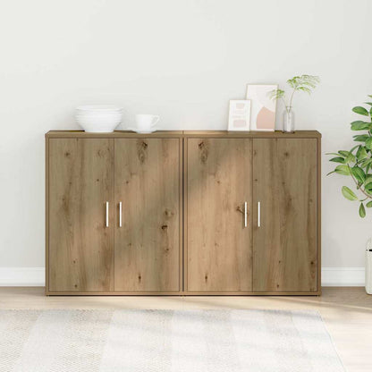 Highboard 2 Pcs Artisan Eg 60 X 31 X 70 Cm Konstrueret Træ - Hovedbillede
