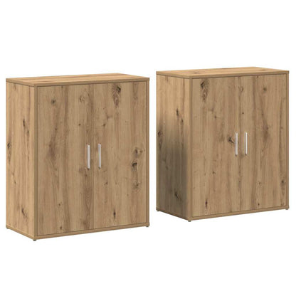 Highboard 2 Pcs Artisan Eg 60 X 31 X 70 Cm Konstrueret Træ - Billede 2