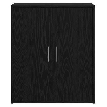 Highboard 2 Pcs Sort Eg 60 X 31 X 70 Cm Konstrueret Træ - Billede 7