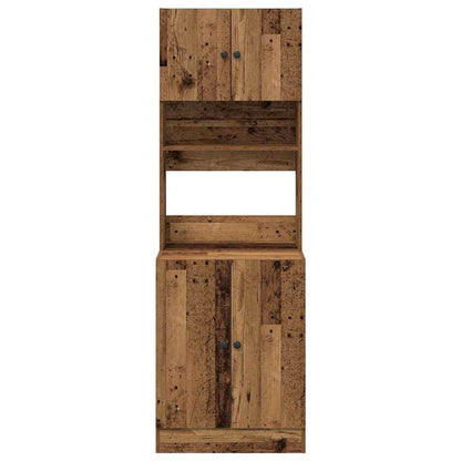 Køkkenskab Med Dør Gammelt Træ 60 X 50 X 180 Cm Konstrueret Træ - Billede 6