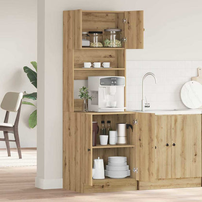 Køkkenskab Med Dør Artisan Eg 60 X 50 X 180 Cm Konstrueret Træ - Billede 4