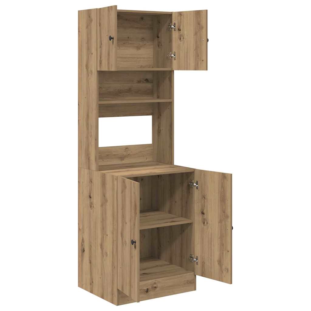 Køkkenskab Med Dør Artisan Eg 60 X 50 X 180 Cm Konstrueret Træ - Billede 5