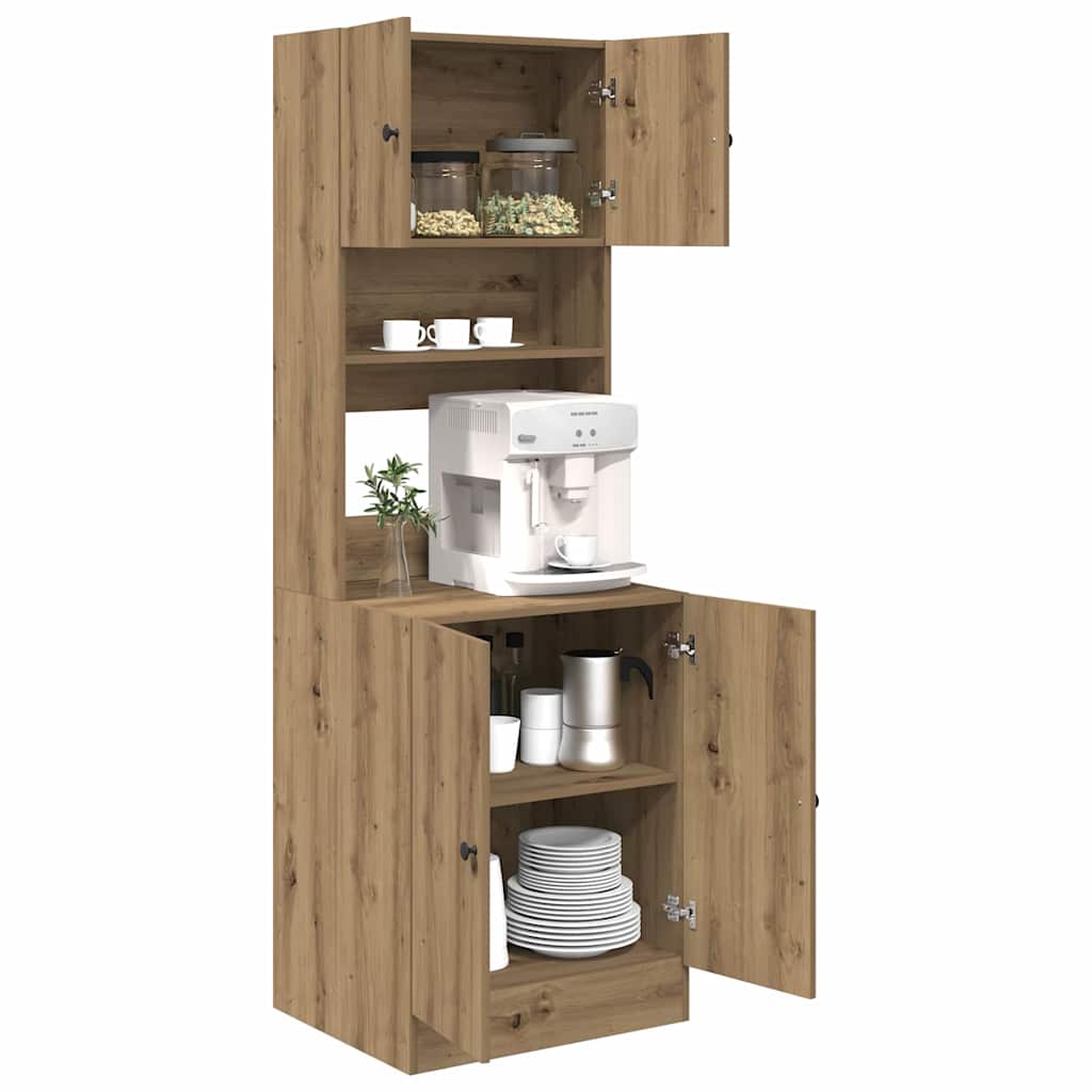 Køkkenskab Med Dør Artisan Eg 60 X 50 X 180 Cm Konstrueret Træ - Billede 3