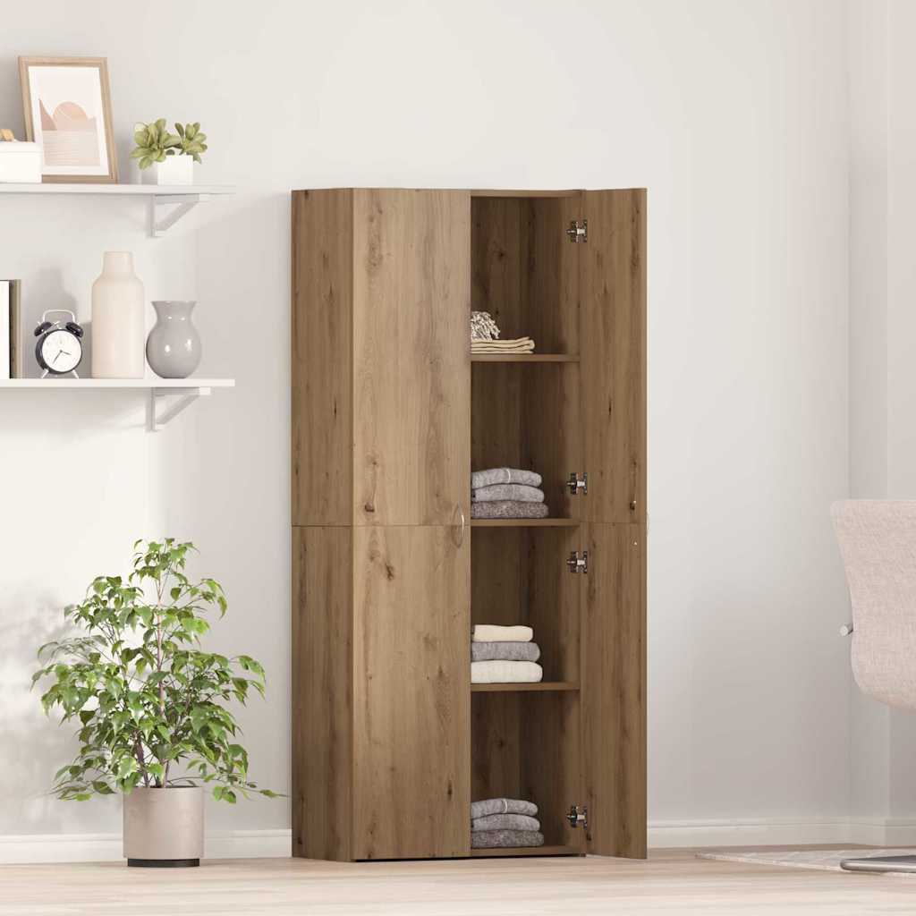 Kontorskab Med Hylde Artisan Eg 60 X 32 X 153 Konstrueret Træ - Billede 4