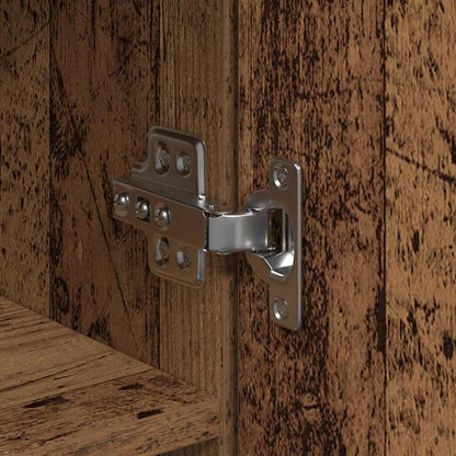 Højskab Gammelt Træ 80 X 35 X 180 Cm Konstrueret Træ - Billede 8