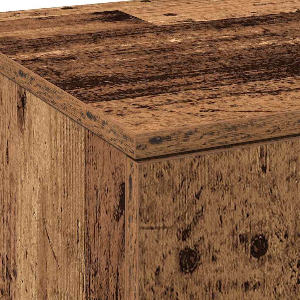 Højskab Gammelt Træ 80 X 35 X 180 Cm Konstrueret Træ - Billede 9