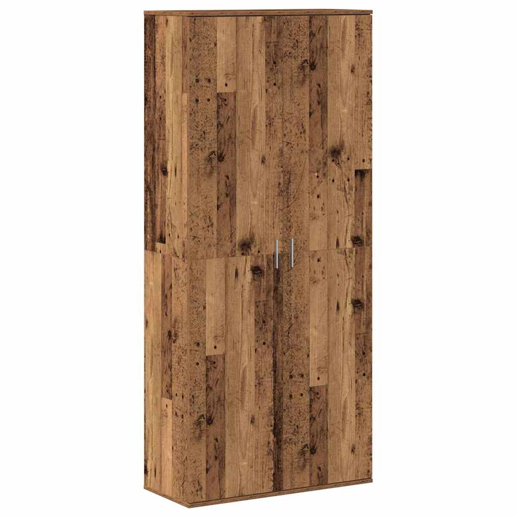 Højskab Gammelt Træ 80 X 35 X 180 Cm Konstrueret Træ - Billede 2