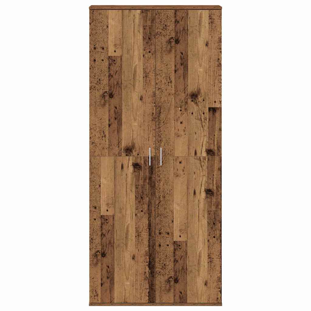 Højskab Gammelt Træ 80 X 35 X 180 Cm Konstrueret Træ - Billede 5