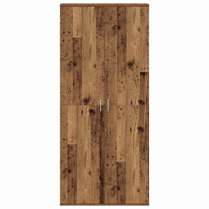 Højskab Gammelt Træ 80 X 35 X 180 Cm Konstrueret Træ - Billede 5