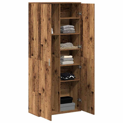 Højskab Gammelt Træ 80 X 35 X 180 Cm Konstrueret Træ - Billede 3