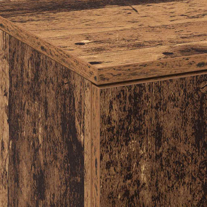 Highboard Gammelt Træ 70 X 35 X 180 Cm Konstrueret Træ - Billede 9