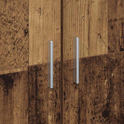 Highboard Gammelt Træ 70 X 35 X 180 Cm Konstrueret Træ - Billede 10