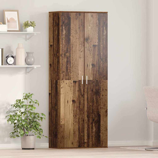 Highboard Gammelt Træ 70 X 35 X 180 Cm Konstrueret Træ - Hovedbillede