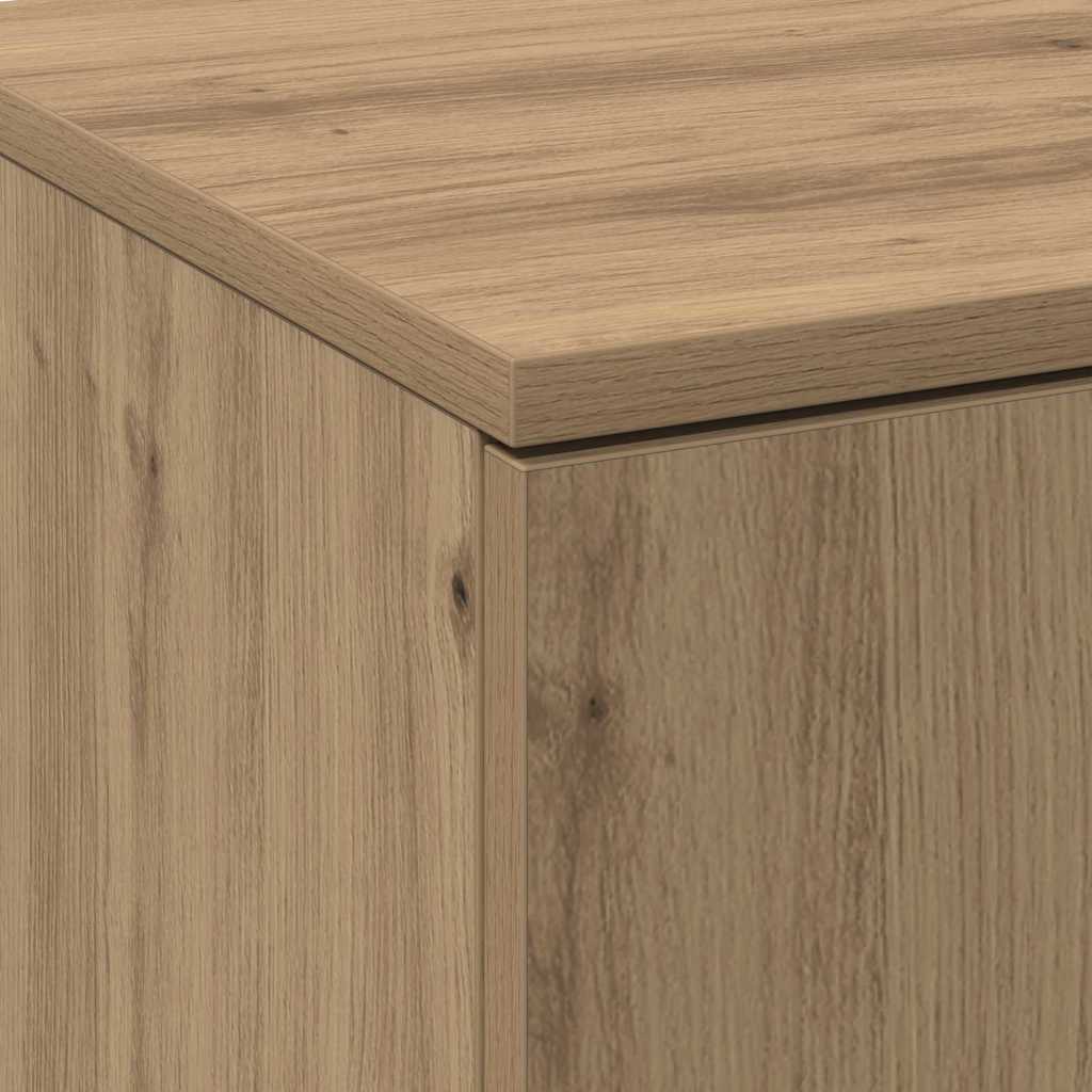 Highboard Artisan Eg 70 X 35 X 180 Cm Konstrueret Træ - Billede 9