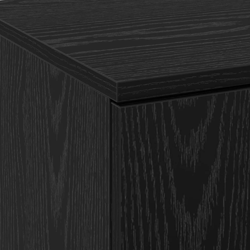 Highboard Sort Eg 70 X 35 X 180 Cm Konstrueret Træ - Billede 9