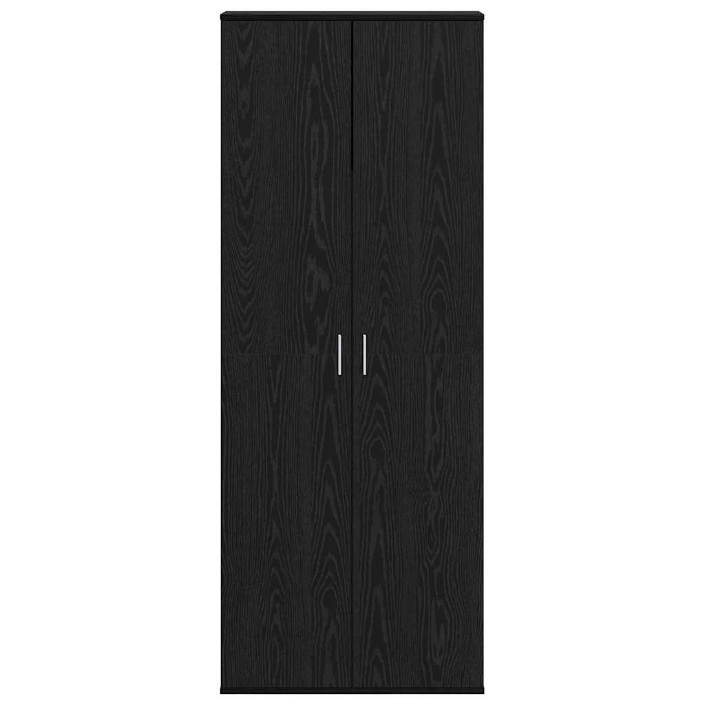 Highboard Sort Eg 70 X 35 X 180 Cm Konstrueret Træ - Billede 6
