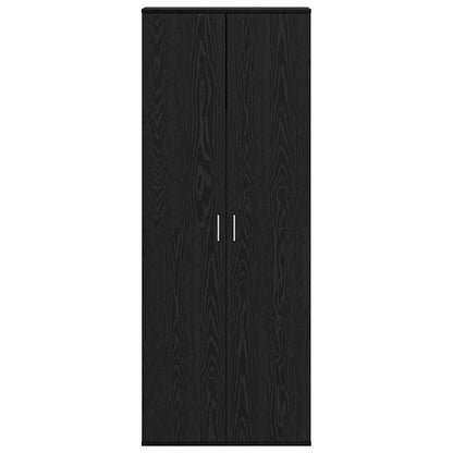 Highboard Sort Eg 70 X 35 X 180 Cm Konstrueret Træ - Billede 6