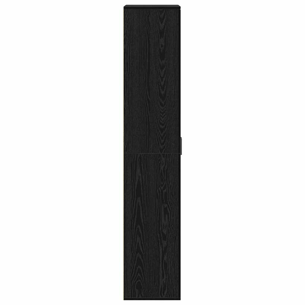 Highboard Sort Eg 70 X 35 X 180 Cm Konstrueret Træ - Billede 7
