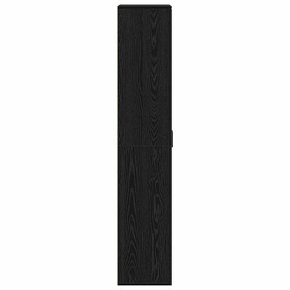 Highboard Sort Eg 70 X 35 X 180 Cm Konstrueret Træ - Billede 7