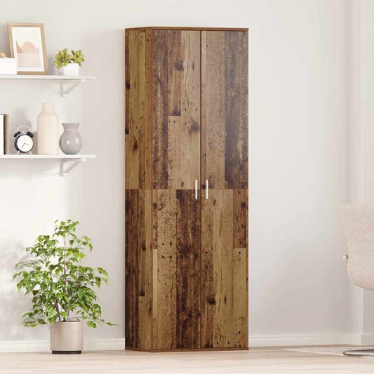 Highboard Gammelt Træ 60 X 35 X 180 Cm Konstrueret Træ - Hovedbillede