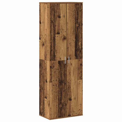 Highboard Gammelt Træ 60 X 35 X 180 Cm Konstrueret Træ - Billede 2