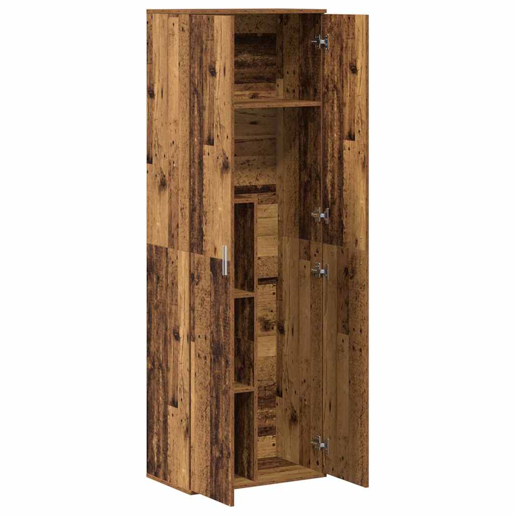 Highboard Gammelt Træ 60 X 35 X 180 Cm Konstrueret Træ - Billede 5