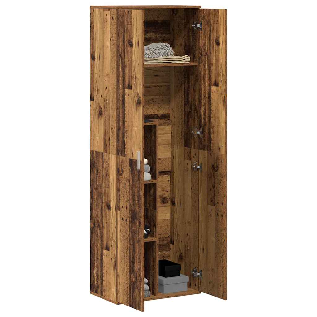 Highboard Gammelt Træ 60 X 35 X 180 Cm Konstrueret Træ - Billede 3