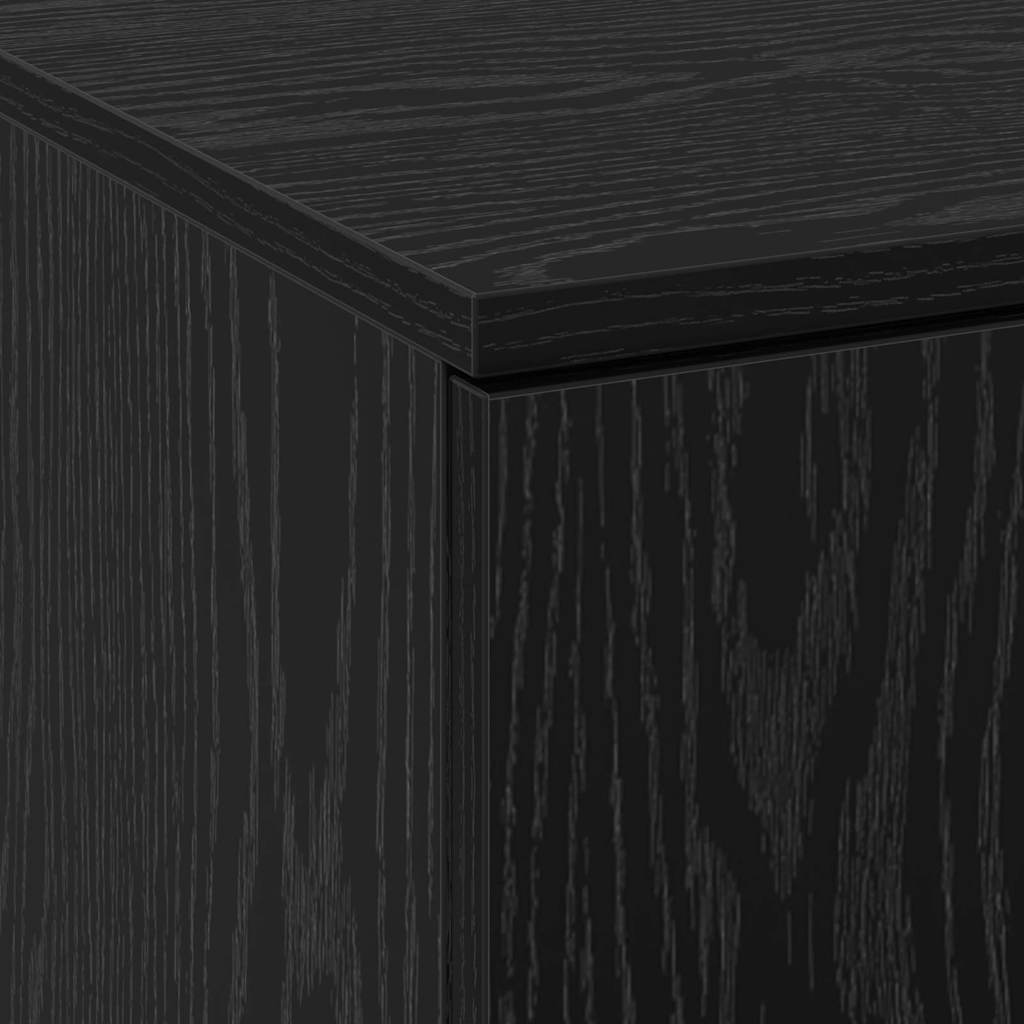 Highboard Sort Eg 60 X 35 X 180 Cm Konstrueret Træ - Billede 9