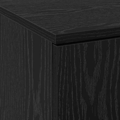 Highboard Sort Eg 60 X 35 X 180 Cm Konstrueret Træ - Billede 9