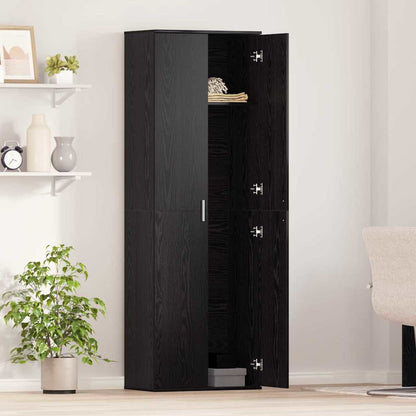 Highboard Sort Eg 60 X 35 X 180 Cm Konstrueret Træ - Billede 4
