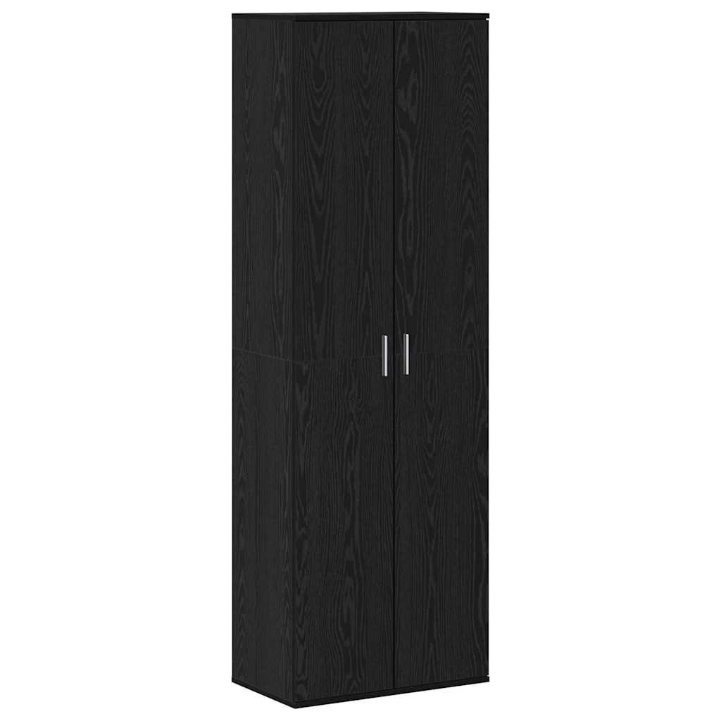 Highboard Sort Eg 60 X 35 X 180 Cm Konstrueret Træ - Billede 2