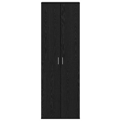 Highboard Sort Eg 60 X 35 X 180 Cm Konstrueret Træ - Billede 6