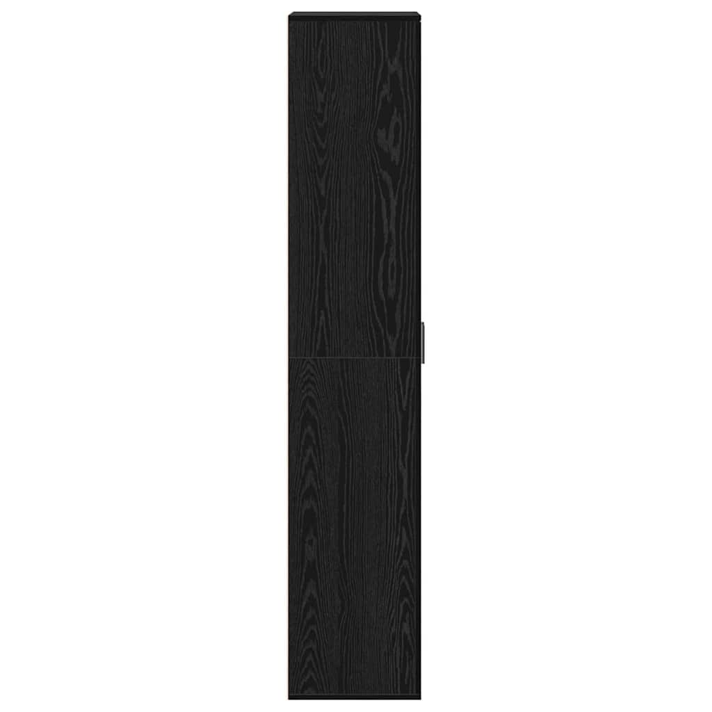 Highboard Sort Eg 60 X 35 X 180 Cm Konstrueret Træ - Billede 7