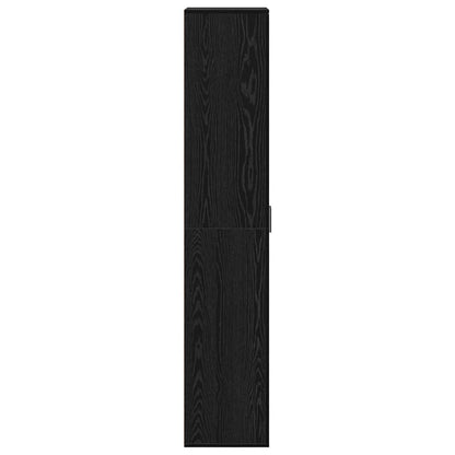 Highboard Sort Eg 60 X 35 X 180 Cm Konstrueret Træ - Billede 7