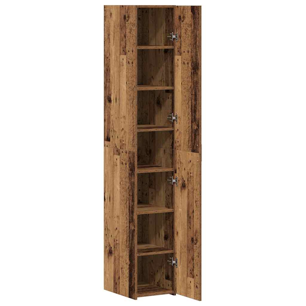 Highboard Gammelt Træ 30 X 42.5 X 185 Cm Konstrueret Træ - Billede 5