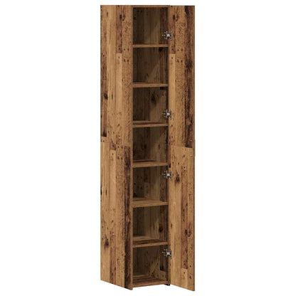 Highboard Gammelt Træ 30 X 42.5 X 185 Cm Konstrueret Træ - Billede 5