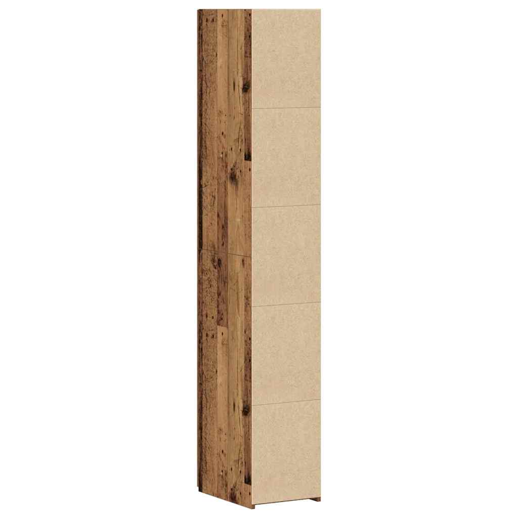Highboard Gammelt Træ 30 X 42.5 X 185 Cm Konstrueret Træ - Billede 8