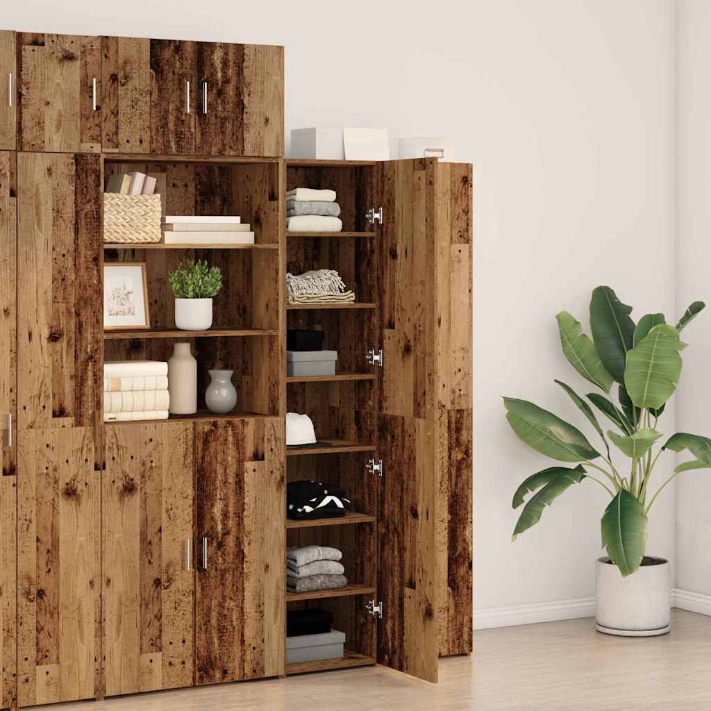 Highboard Gammelt Træ 40 X 42,5 X 185 Cm Konstrueret Træ - Billede 4