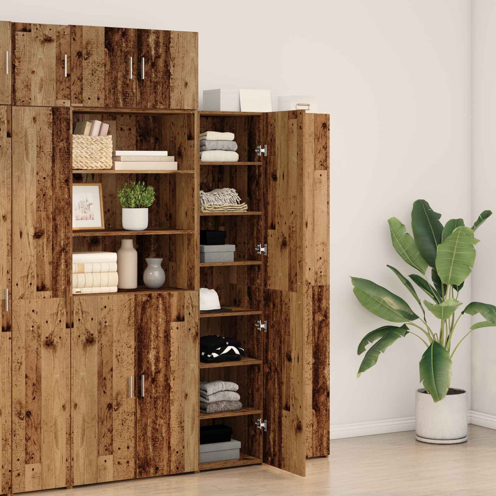 Highboard 40 X 42,5 X 185 Cm - Billede 4