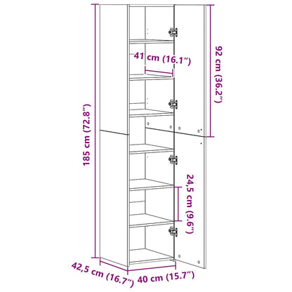 Highboard 40 X 42,5 X 185 Cm - Billede 16