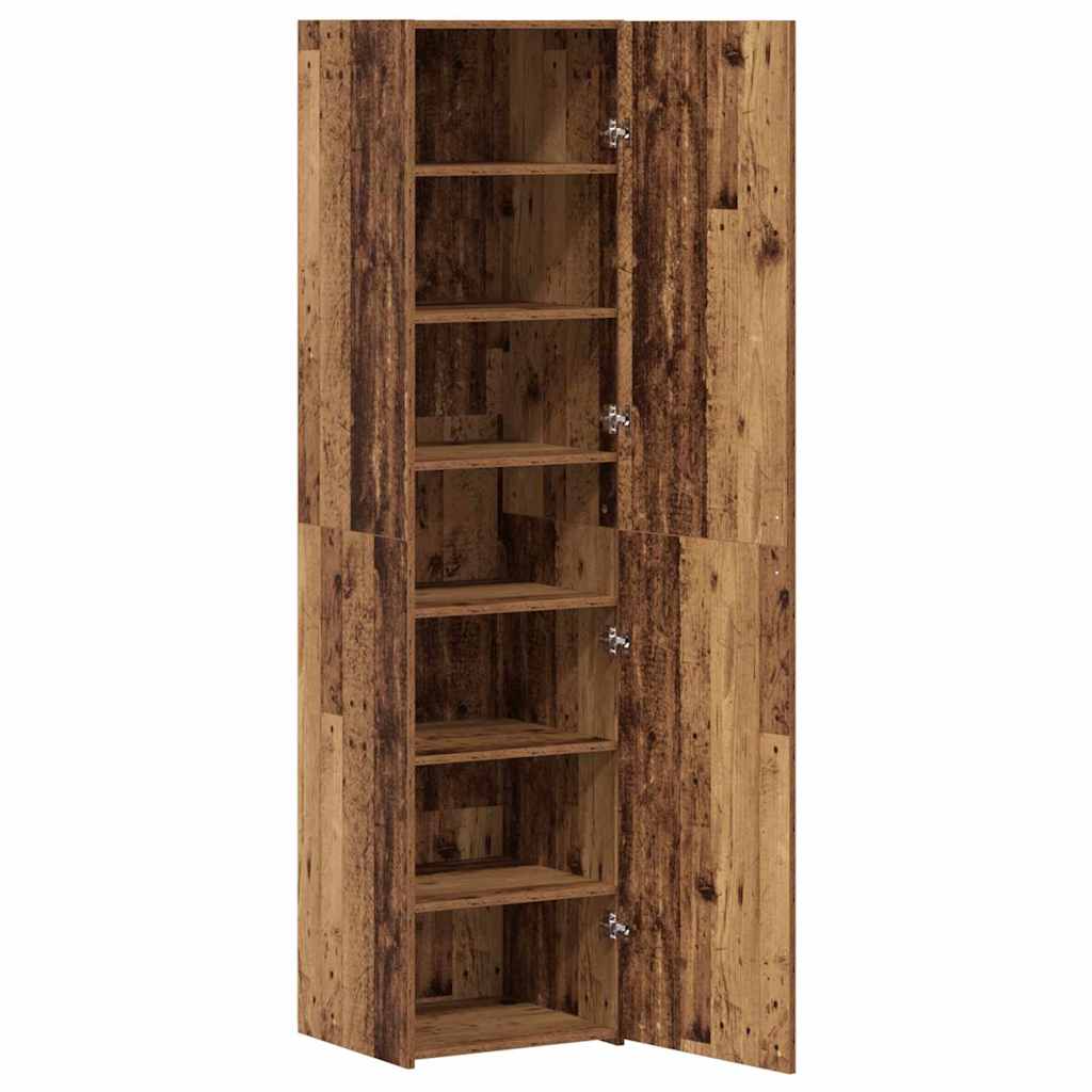 Highboard Gammelt Træ 45 X 42.5 X 185 Cm Konstrueret Træ - Billede 2