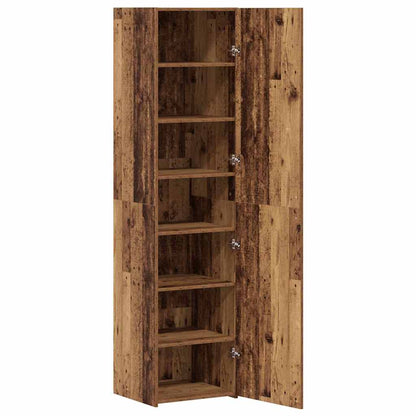 Highboard Gammelt Træ 45 X 42.5 X 185 Cm Konstrueret Træ - Billede 2