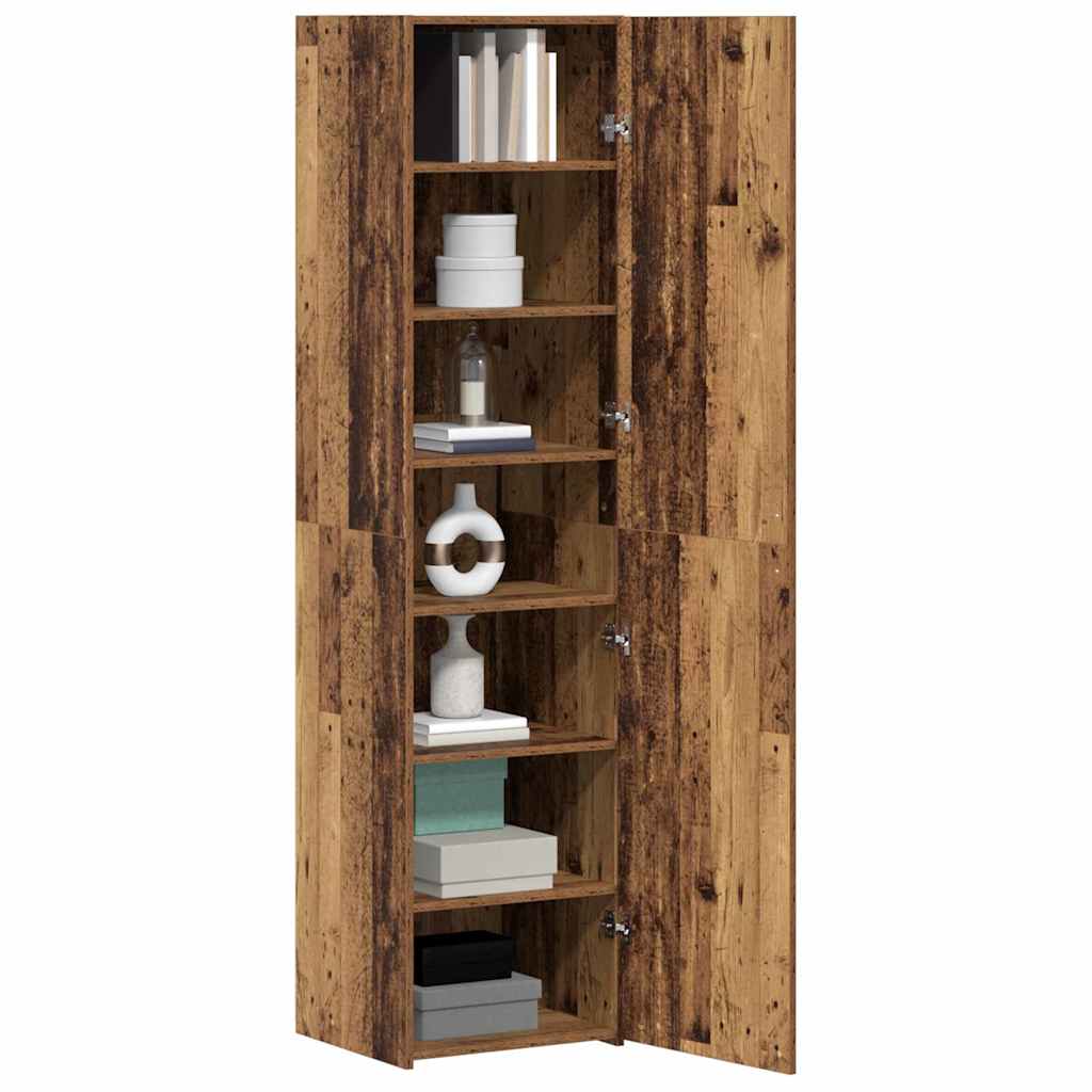 Highboard Gammelt Træ 45 X 42.5 X 185 Cm Konstrueret Træ - Billede 3