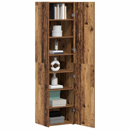 Highboard Gammelt Træ 45 X 42.5 X 185 Cm Konstrueret Træ - Billede 3