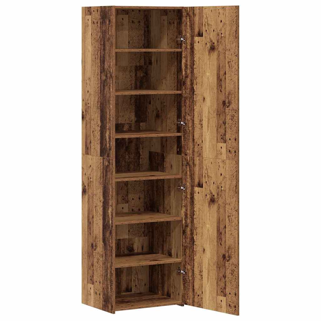 Highboard Gammelt Træ 50 X 42,5 X 185 Cm Konstrueret Træ - Billede 2