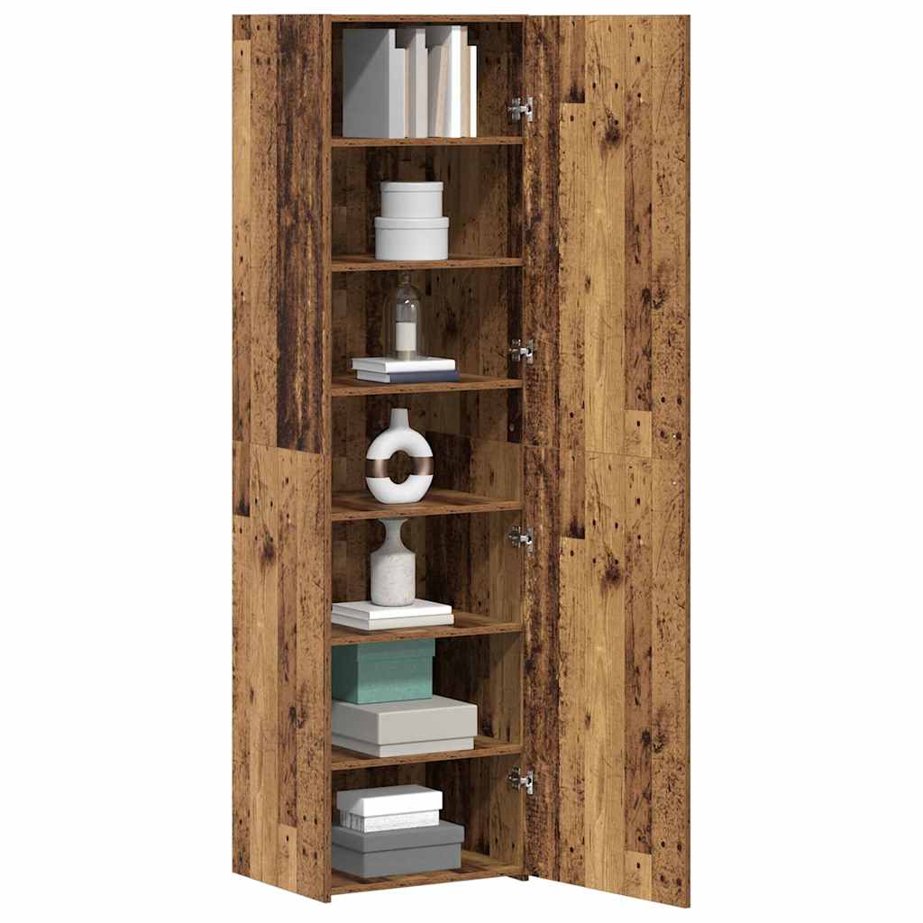 Highboard Gammelt Træ 50 X 42,5 X 185 Cm Konstrueret Træ - Billede 3