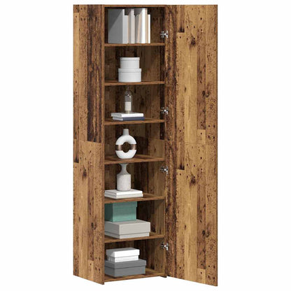 Highboard Gammelt Træ 50 X 42,5 X 185 Cm Konstrueret Træ - Billede 3